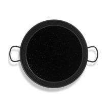EDM – 34cm Enamel Coated Stainless Steel Paella Pan – Suitable for Gas, Electric, BBQ, and Oven Use