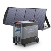 Allpowers Estación De Energía Portátil R4000 Con Panel Solar Portátil 200w, Batería Lfp De 3456wh, 4 Tomas Ca 4000w (6000w Pico), Carga Rápida De 1.2h