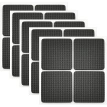 Rnemitery - 20pcs Non-slip Rubber Pad Adhesive Rubber Pad Felt Pad Adhesive Furniture Pad For Protecting Tiles, Tables, Wood Floors 4 X 4cm (black)
