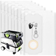 Confezione Da 10 Sacchetti Per Aspirapolvere Festool Ct Mini Ct Midi (dal 2019), Codice Articolo 204308 Sacchetti Per La Polvere, Accessori Per 