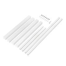 Emuca - Patas Cuadradas Y Estructura Para Mesa, 50x50mm, 1150x750mm, Acero, Pintado Blanco