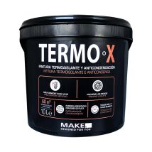 Make Designed For You Termox Pittura Termica, Termoisolante, Anti-condensa, Antimuffa, 10 L – Bianco, Traspirante Per Pareti Umide, Bagni, Cucine