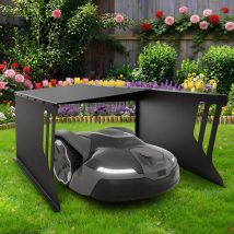 Garage Pour Robot Tondeuse, 78x61x31 Cm Abri De Voiture, Toit Pour Robot Tondeuse, Garage, Maison De Pluie Pour Robot Tondeuse Avec Barre De Support, 