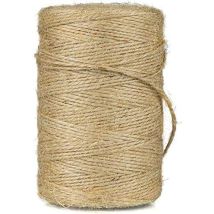 Rnemitery - 200 M Juteschnur, Gartenschnur, Natürliches Juteseil, Kunsthandwerksschnur, Für Gartenarbeit, Dekoration, Geschenkverpackung, Kreative 