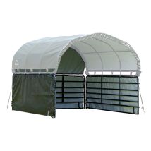 Shelterlogic - Folien Weidezelt Seitenverkleidung Ohne Stahlgestell Grün 370x150 Cm