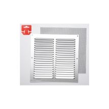 Grille Avec Toile Moustiquaire Aluminium 0.6 Couleur Natural 200x200mm (g)