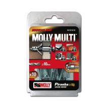 Tarugo Molly Multi 5x60 Con Tornillo Para Bloques, Blíster De 10 - Molly