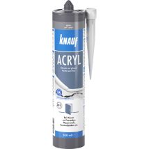 Knauf Acryl Dichtstoff grau 300 ml – dauerelastisch für Innen- und Außenbereich – exzellente Witterungsbeständigkeit