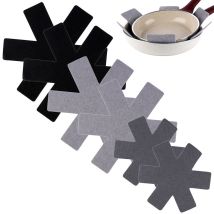 PERAGASHOP – Set mit 6 Trennwänden für Pfannen, Töpfe, Schüsseln – Durchmesser 38 cm, 35 cm, 26 cm – Langlebig aus Filz