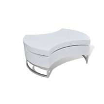 Coffee Table Shape-adjustable High Gloss White Vidaxl
