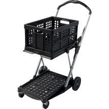 Protaurus - Clax, Chariot Pliant Clax, Avec Caisse Pliante De 46 L, Black