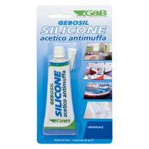 Silicone acetico bianco 60 ml – Resistente all'acqua e temperature estreme – Certificato CE per sanitari