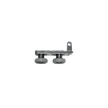 Kinedo Doppelrolle auf Alu-Träger – Achsabstand 24 mm – Länge 43 mm – Ideal für Heimwerkerprojekte