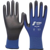 Nitras - Guantes Piel Talla 10 Azul / Negro En 388 Psa Ii Nailon Con Pu (por 12)