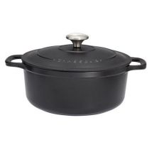 Runde Auflaufform Aus Emailliertem Gusseisen 26 Cm Schwarz - Chasseur - Puc472601