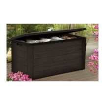 Tood - Maleta De Almacenamiento En Resina - 300 L - Color Marrón Aspecto Madera - 120 X 46 X 58 Cm