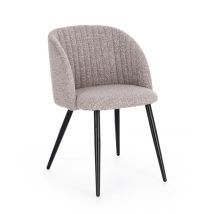 Ensemble De 4 Chaises De Salle À Manger En Fibre Synthétique, Couleur Vison