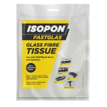 U-POL – Glass Fibre Tissue 1m² – White – Ideal for Resin Repairs on Fiberglass, Wood, Metal