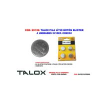 Batterie A Bottone Al Litio Cr2032 Blister 4 Unità 3v Talox