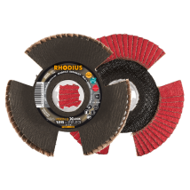Rhodius Vision Speed X-lock, 10 Stück, 115 Mm, Korn 40, X-lock Fächerschleifscheibe