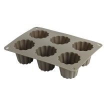 Crealys Candy 513013 - Stampo Per 6 Dolcetti, In Silicone, 20 X 15 X 5 Cm, Colore: Grigio