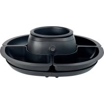 Schoko-Fonduta 426036 – Fonduta Elettrica Nero – 270W – 4 Forcelle Inox – 4 Vaschette Rimovibili – Silva Homeline