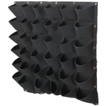 Borsa Per Piante Da Appendere A 36 Scomparti, Borsa Di Feltro Per La Coltivazione Verticale, Borsa Per Piante Da Parete Adatta Per Il Giardinaggio