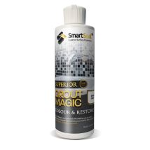 Smartseal – Grout Magic Colour & Seal – Dark Grey – 237 ml – Tile Paint for Bathroom – Easy Application – Prevents Staining & Mould
