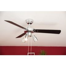 Aireryder - Ventilateur De Plafond Cyrus Chrome Avec Lumière