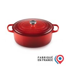Le Creuset Cocotte Ovale Evolution In Ghisa Vetrificata, Diameter 31 Cm, Ciliegia, 21178310602430