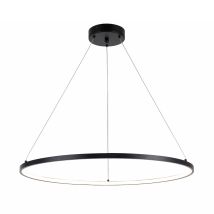 Lampada Sospesa Led Ad Anello Horik Zuma Line Ø60 Nera