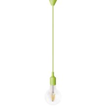 Kit colgante Onlex – Cable trenzado 1 m – Acabado silicona – Portalámparas E27