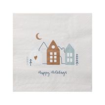 Eglo Servietten Happy Holidays Pasig Bunt 16,5 X 16,5 Cm - 20er Pack Servietten
