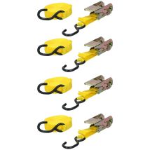 Dunlop - Correas De Transporte Con Tensor 4 Uds. 5,1 M / 350 Kg