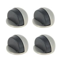 Fermaporta Da Pavimento Chrisligne, Alluminio Nichelato, Grigio, L. 4 X A. 3 X P. 4 Cm Chrisligne