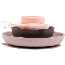 Nattou Set Per La Pappa Rosa