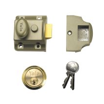 Yale - Locks 706 Traditional Nightlatch 40mm Backset Enb Finish Box Yal706pb