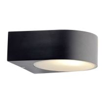 Applique Da Parete Esterna Brilliant Tyler - Nero - Metallo/vetro - Alogena - Ip44
