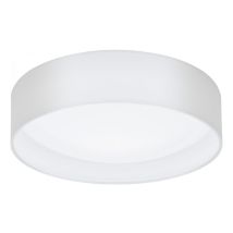 Plafón Pasteri Led Pantalla Lino Blanco Ø32 Cm Eglo