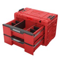 Qbrick System Prime Drawer 2 Toolbox Expert Red Ultra Hd Cassetta Degli Attrezzi Modulare Con 2 Cassetti 542 X 335 X 369 Mm 24 L