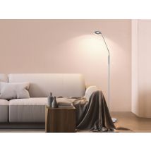 Led Stehlampe Leselampe Dent Silber Mit Dimmer, Höhe 150cm
