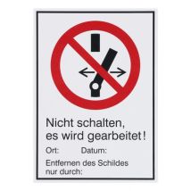 Pannello Magnetico Di Sicurezza Dehn Wuh-schild Nicht Schalten 21x30 Cm