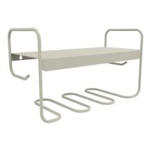 [neuwertig] B-ware Fermob Picolino Wandregal Regal Aufbewahrung Lehmgrau A5 Stahl Außenbereich