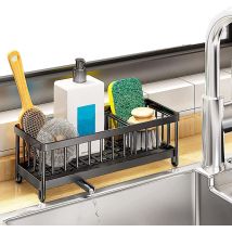 Ahlsen Estante Para Fregadero De Almacenamiento De Cocina, Soporte De Esponja Para Fregadero De Acero Inoxidable 304, Organizador Multifuncional Para 
