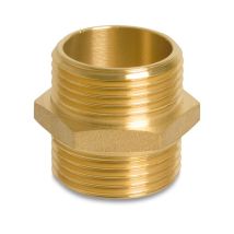 Doppelnippel Messing 2' – 0710383 – 1/2" Innengewinde – 2" Länge – Heizung & Sanitär