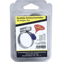 Kash – 3771310001 – Schlauchschelle 10 - 32 mm – 28-teilig – 4x 12 - 22 mm, 4x 16 - 27 mm, 2x 20 - 32 mm, 4x 10 - 16 mm, 14x Schutzkappen