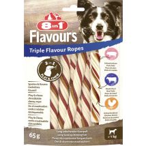 8in1 Hundeleckerli Triple Flavour Ropes 65 G
