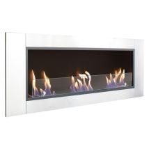 Purline - Bodenstehender Ethanol-kamin, Vertieftes Design, Große Abmessungen Und 3 Brenner