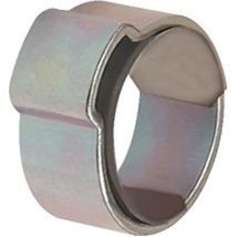 Riegler - Abrazadera De Manguera 1 Oreja Sta Galvanizado Brillante (w1) Con Anillo De Inserción Ber.10.5-12.5mm 50pcs / Bolsa