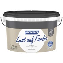 Wand-und Deckenfarbe Lust Auf Farbe Matt 2,5 Ltr. Mandelcreme - Renovo